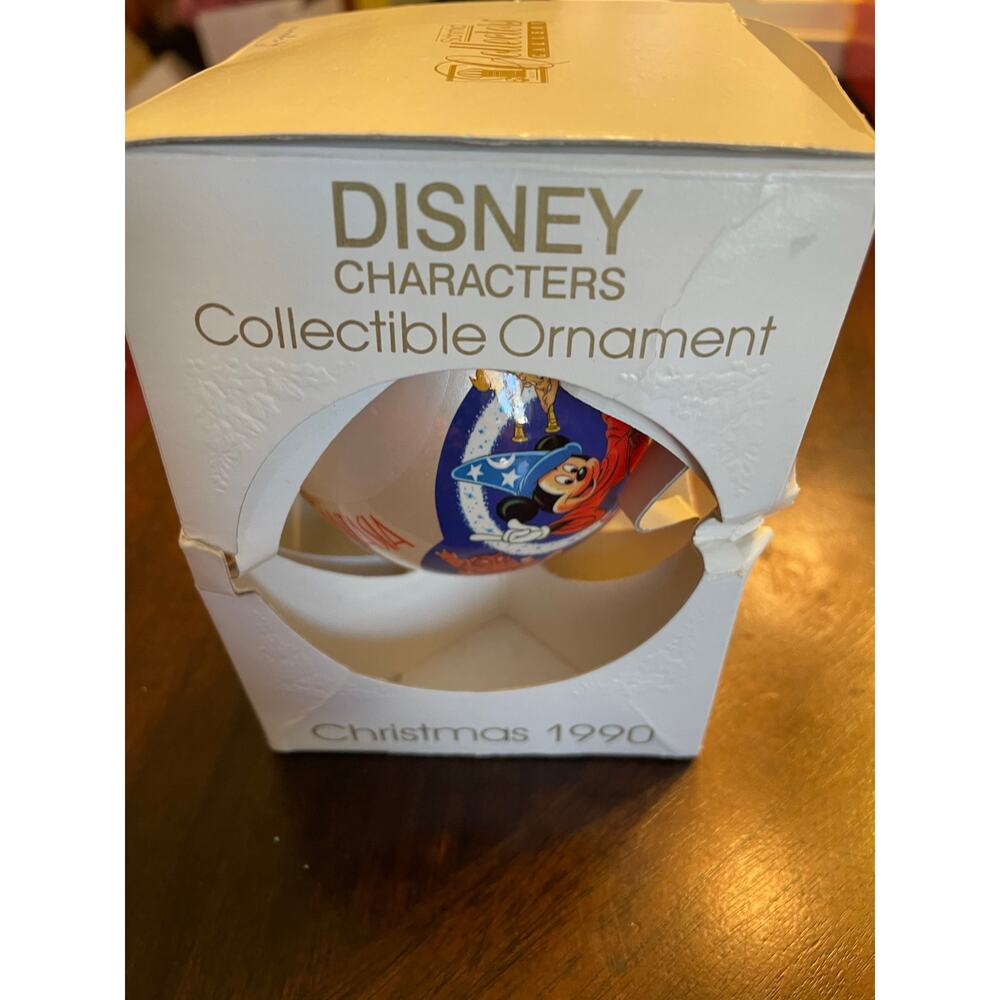 Disney Fantasia 50th Anniversary 1940-1990 Christmas 1990 Ornament NIB